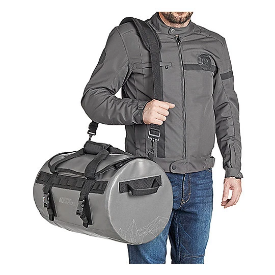 Borsone Moto Da Sella Waterproof Kappa RAW409 Grigio 2 Borsone Moto Da Sella Waterproof Kappa RAW409 Grigio - immagine 2