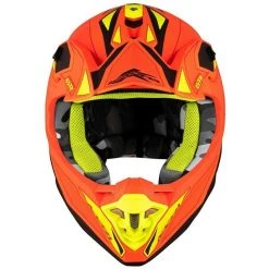 Casco Moto Cross Enduro Kappa KV49 Shock Nero Opaco Arancio -Sconto Kappa in Italia casco moto cross enduro kappa kv49 shock nero opaco arancio 139894