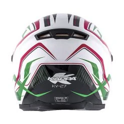 Casco Moto Integrale Kappa KV-27 Denver Verde Rosso Bianco -Sconto Kappa in Italia casco moto integrale kappa kv 27 denver verde rosso bianco 56190