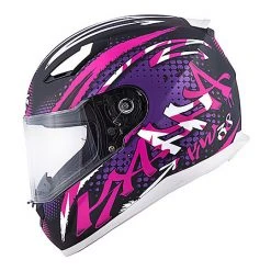 Casco Moto Integrale Kappa KV-38 Houston Spray Rosa Viola Nero