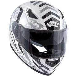 Casco Moto Integrale Kappa KV-41 Dallas Pixel Bianco Lucido Nero -Sconto Kappa in Italia casco moto integrale kappa kv 41 dallas pixel bianco lucido nero 130694