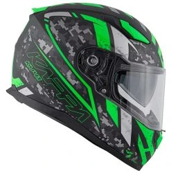 Casco Moto Integrale Kappa KV-41 Dallas Pixel Nero Opaco Verde -Sconto Kappa in Italia casco moto integrale kappa kv 41 dallas pixel nero opaco verde 130719