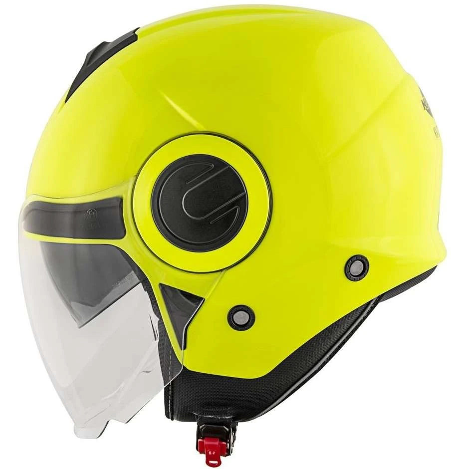 Casco Moto Jet Doppia Visiera Kappa KV37 OREGON Basic Giallo Fluo 1 Casco Moto Jet Doppia Visiera Kappa KV37 OREGON Basic Giallo Fluo