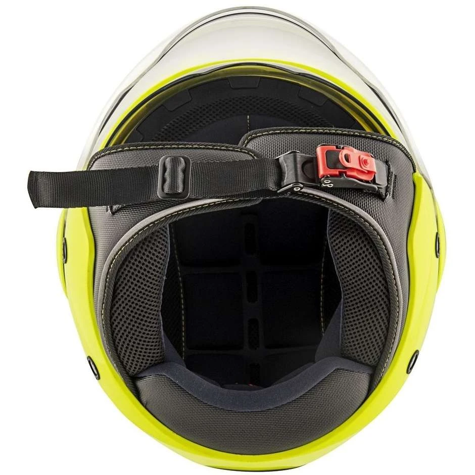 Casco Moto Jet Doppia Visiera Kappa KV37 OREGON Basic Giallo Fluo 7 Casco Moto Jet Doppia Visiera Kappa KV37 OREGON Basic Giallo Fluo - immagine 7