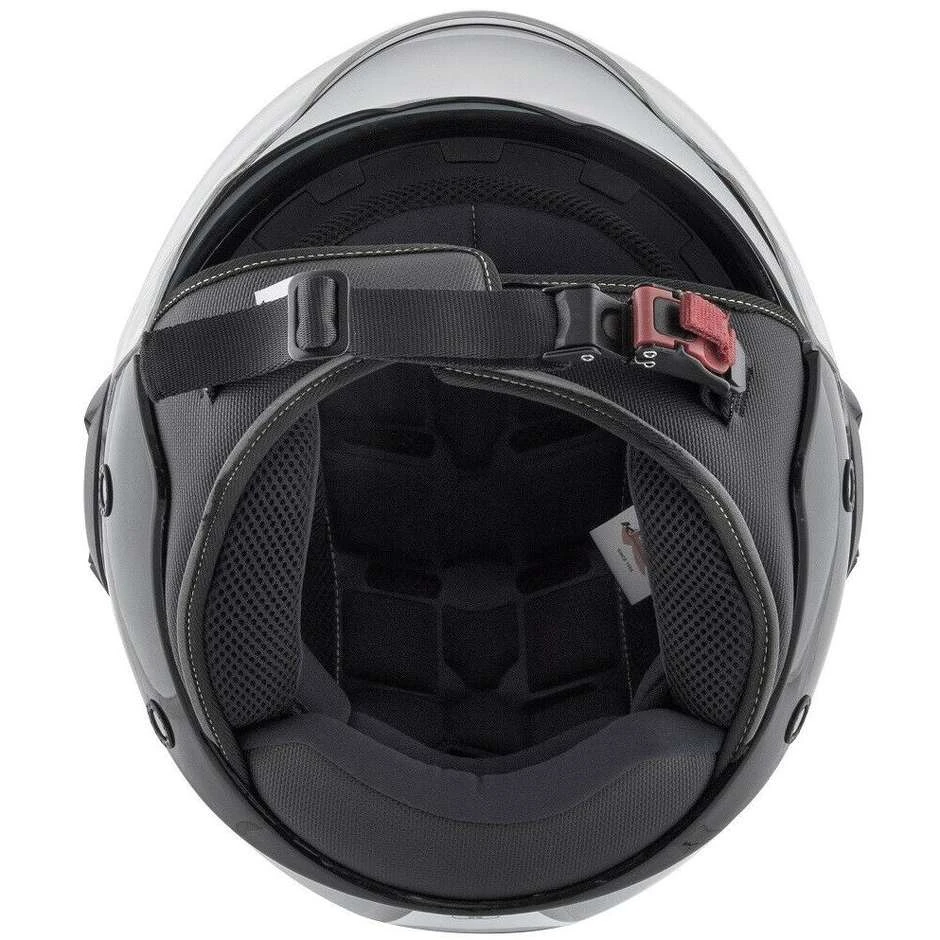 Casco Moto Jet Doppia Visiera Kappa KV37 Oregon Zone Bianco Lucido Nero Argento 5 Casco Moto Jet Doppia Visiera Kappa KV37 Oregon Zone Bianco Lucido Nero Argento - immagine 5