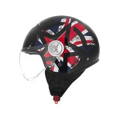 Casco Moto Jet Kappa KV-20 Rio Visiera Sagomata Flag UK