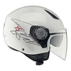 Casco Moto Jet KAPPA KV15 Doppia Visiera Bianco Lucido