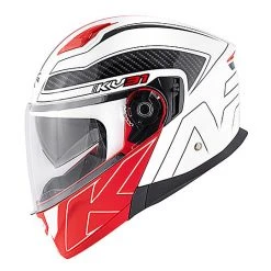 Casco Moto Modulare Kappa KV-31 ARIZONA Bigger Bianco Lucido Nero Rosso