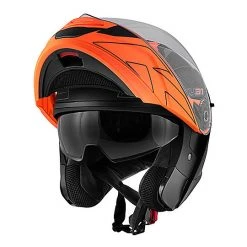 Casco Moto Modulare Kappa KV-31 ARIZONA Bigger Nero Opaco Arancio -Sconto Kappa in Italia casco moto modulare kappa kv 31 arizona bigger nero opaco arancio 96631