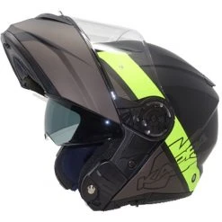 Casco Moto Modulare Kappa KV32 ORLANDO Linear Titanio Opaco Giallo