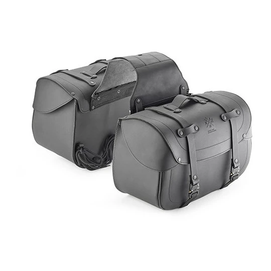 Coppia Borse Laterali In Pelle Kappa KMLW01 Cafè Racer 28 Litri 1 Coppia Borse Laterali In Pelle Kappa KMLW01 Cafè Racer 28 Litri