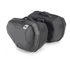 Coppia Borse Moto Laterali Kappa RA314 Termoformate Nero
