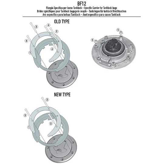 Kit Attacco Per Borsa Kappa BF03 Per Tanklock 4 Kit Attacco Per Borsa Kappa BF03 Per Tanklock - immagine 4