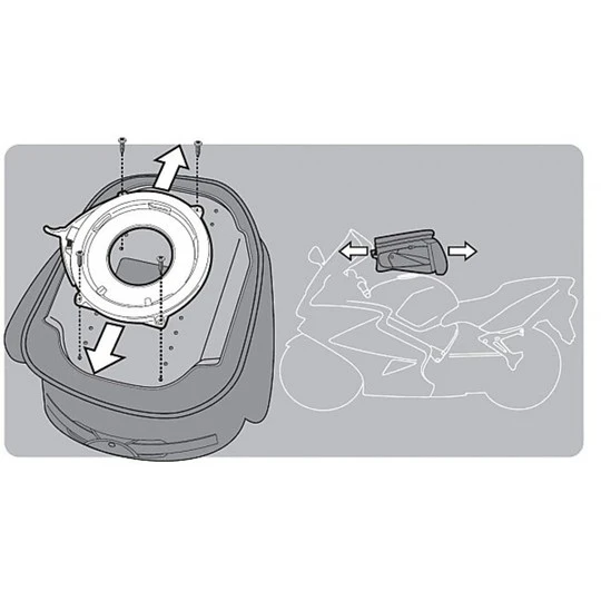 Kit Attacco Per Borsa Kappa BF04K Per Tanklock 4 Kit Attacco Per Borsa Kappa BF04K Per Tanklock - immagine 4