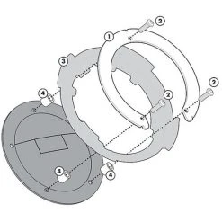 Kit Attacco Per Borsa Kappa BF05K Per Tanklock -Sconto Kappa in Italia kit attacco per borsa kappa bf05k per tanklock 18139